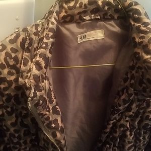 HM Leopard print coat
